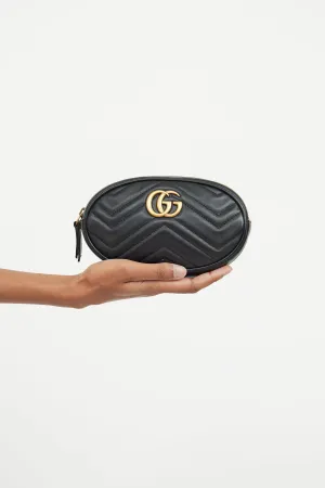 Black Marmont Oval Belt Bag