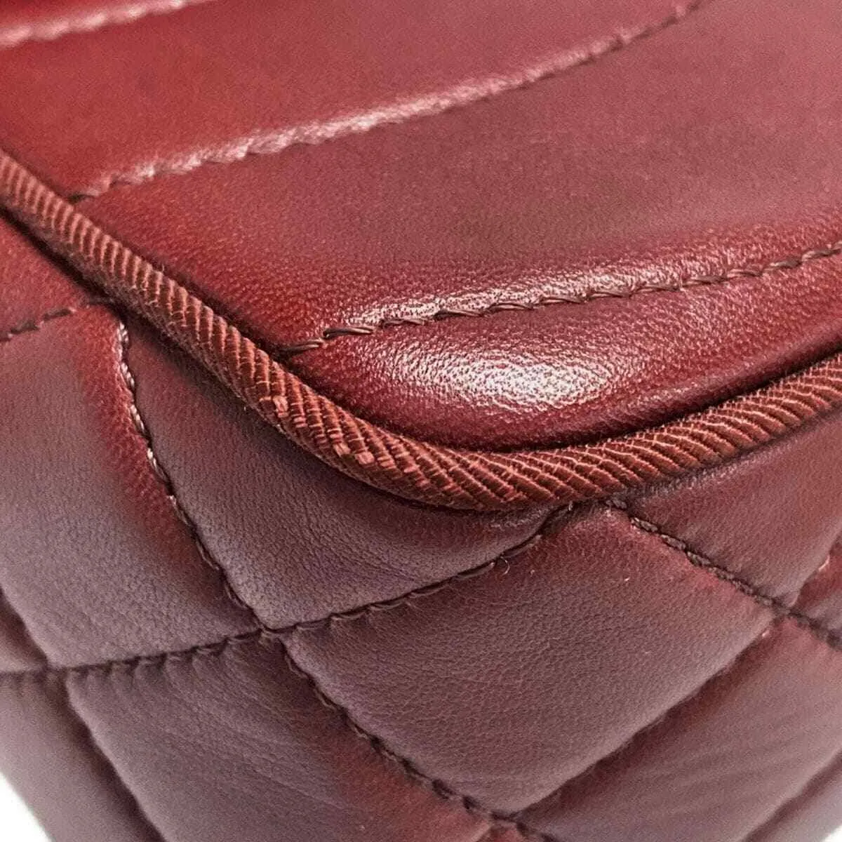 Chanel - Bordeaux Lambskin Shoulder