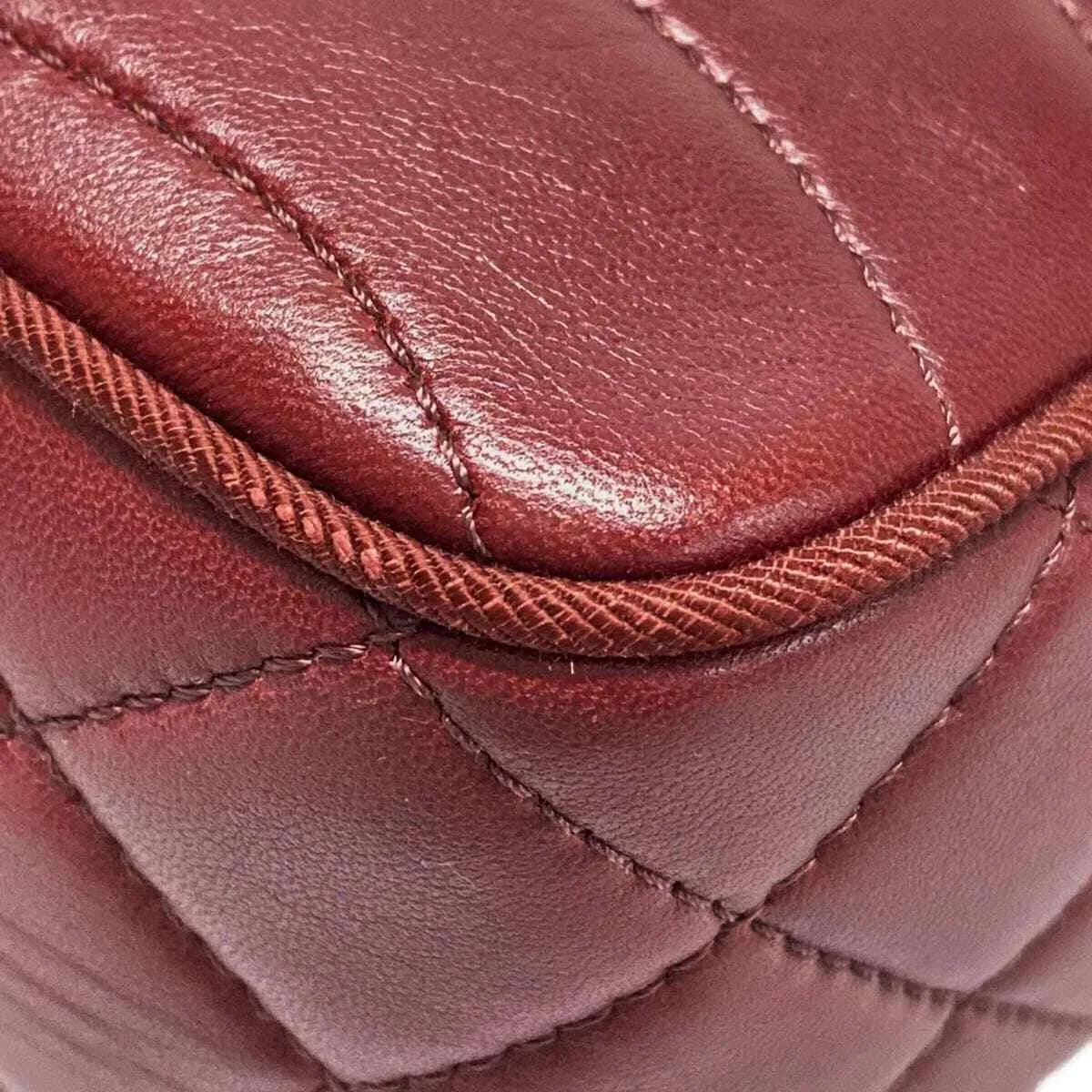Chanel - Bordeaux Lambskin Shoulder