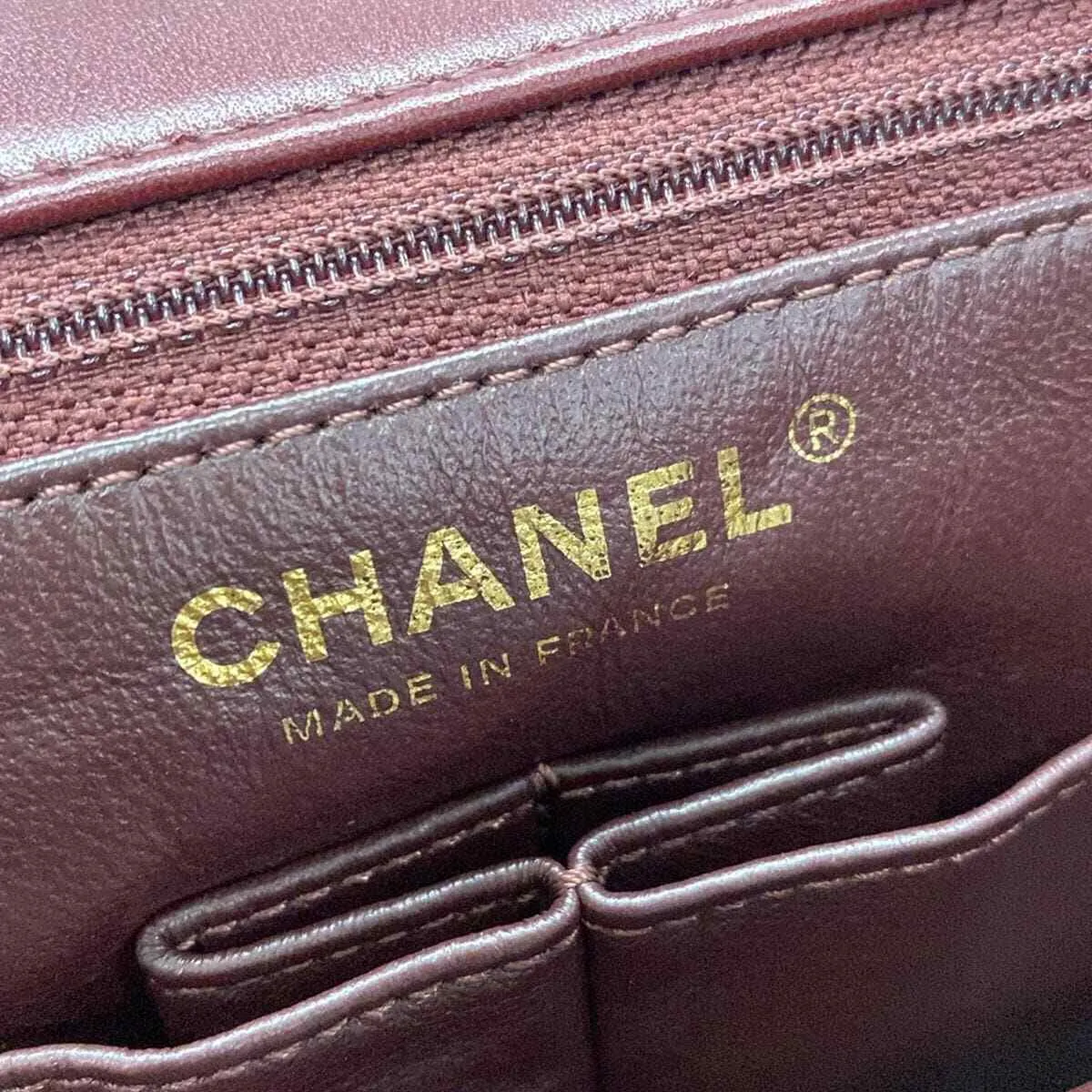 Chanel - Bordeaux Lambskin Shoulder