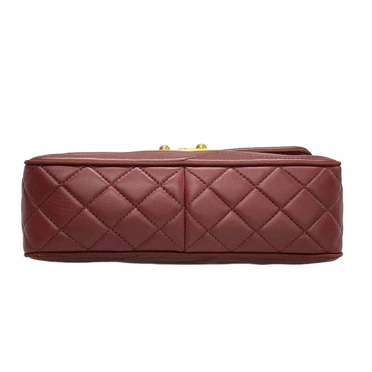 Chanel - Bordeaux Lambskin Shoulder