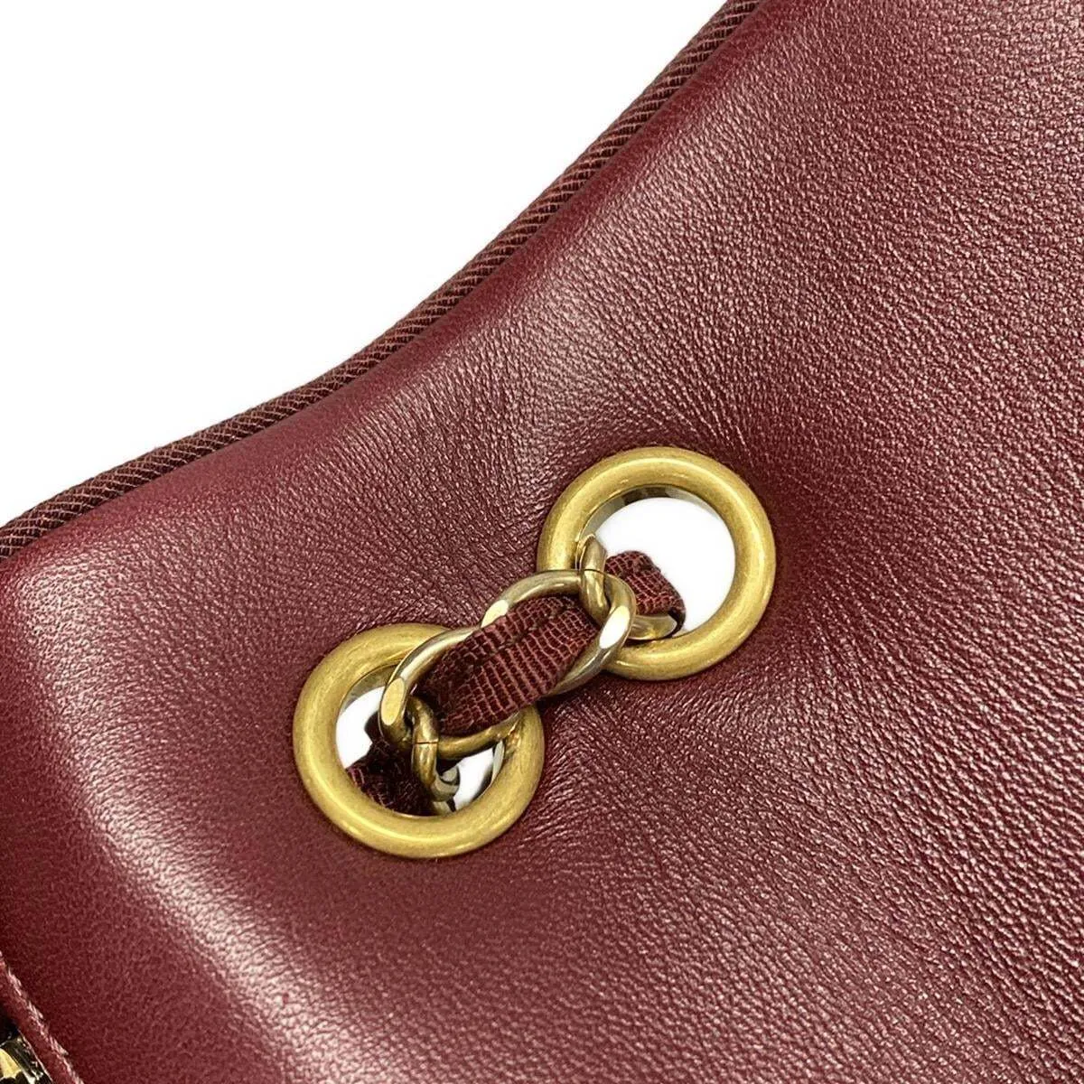 Chanel - Bordeaux Lambskin Shoulder