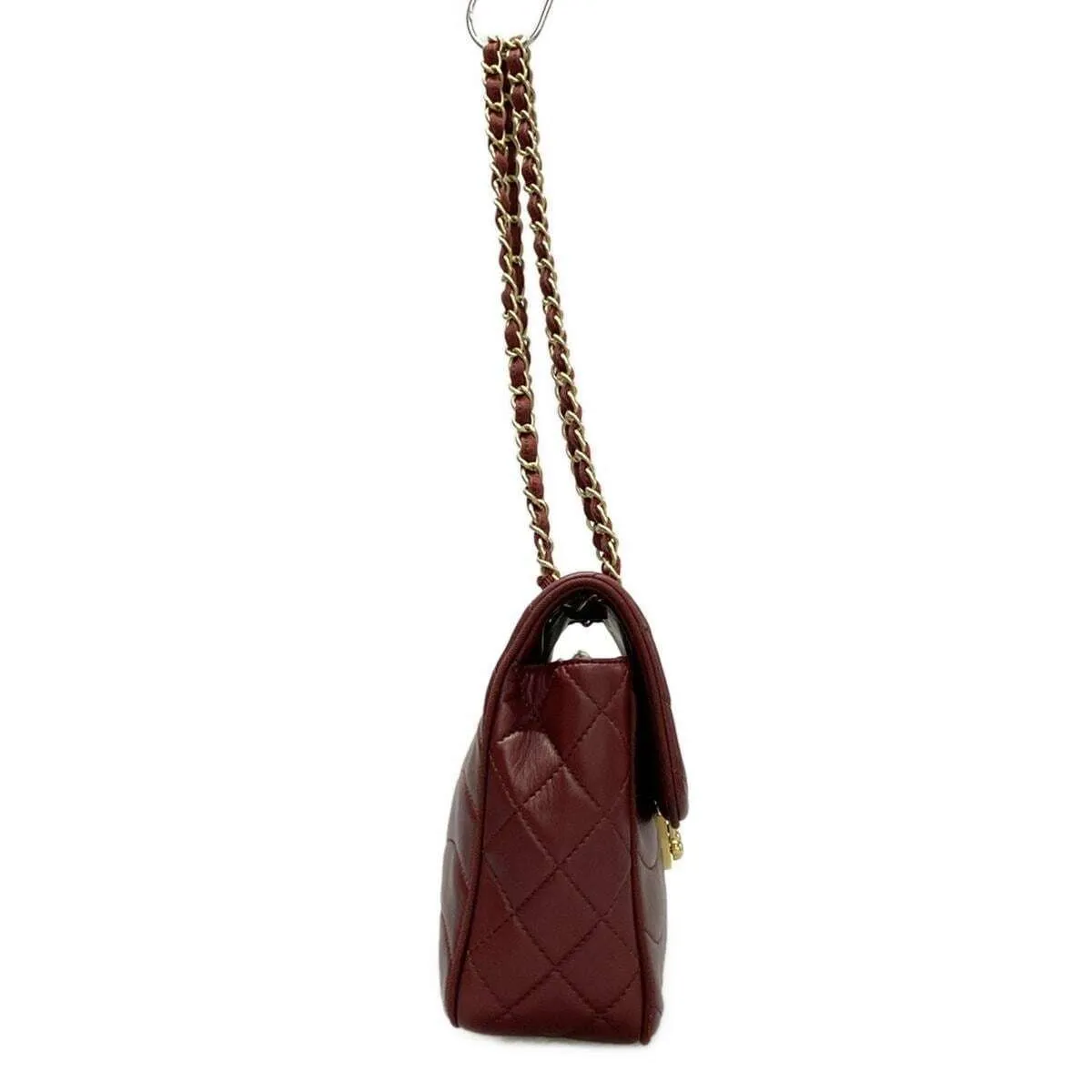 Chanel - Bordeaux Lambskin Shoulder