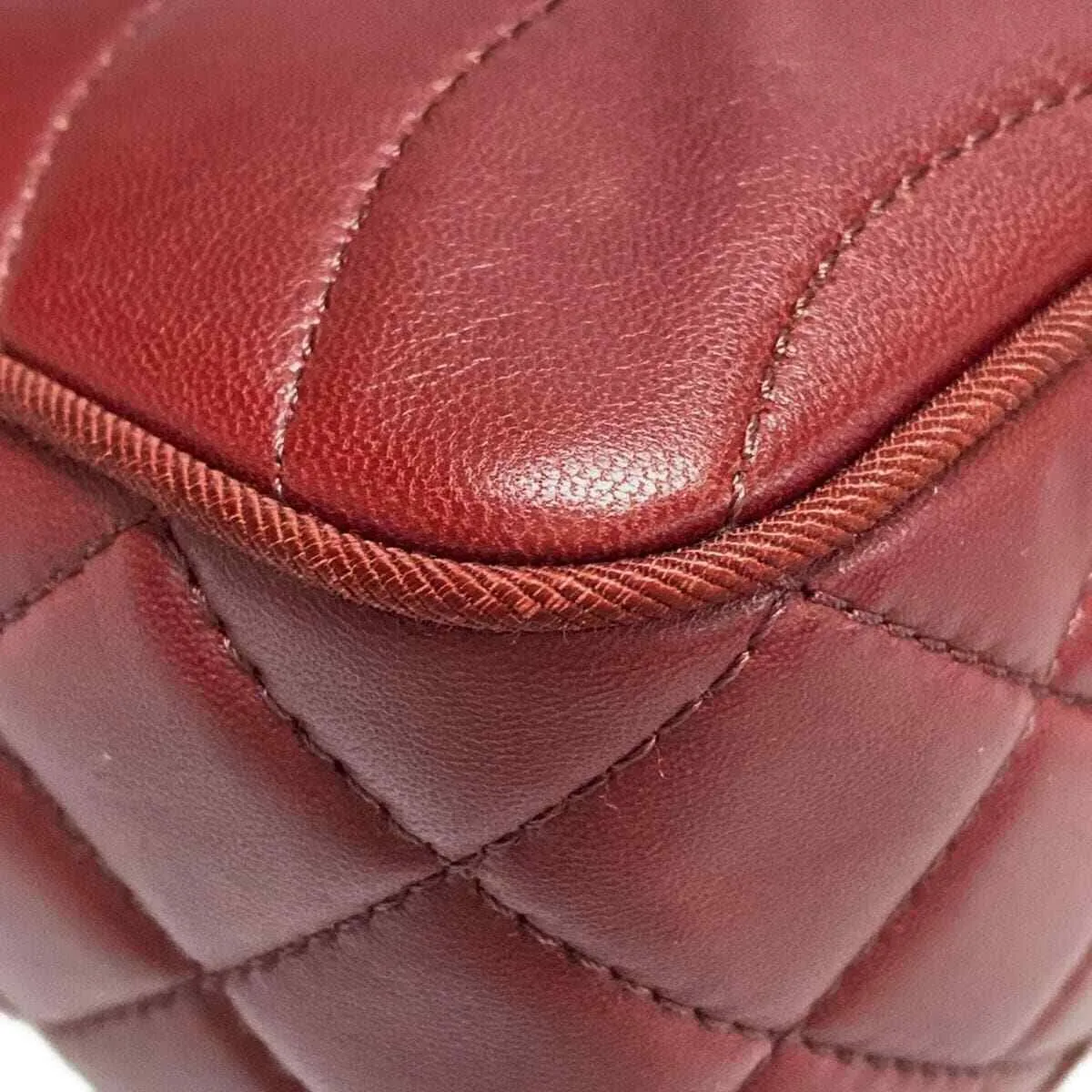 Chanel - Bordeaux Lambskin Shoulder