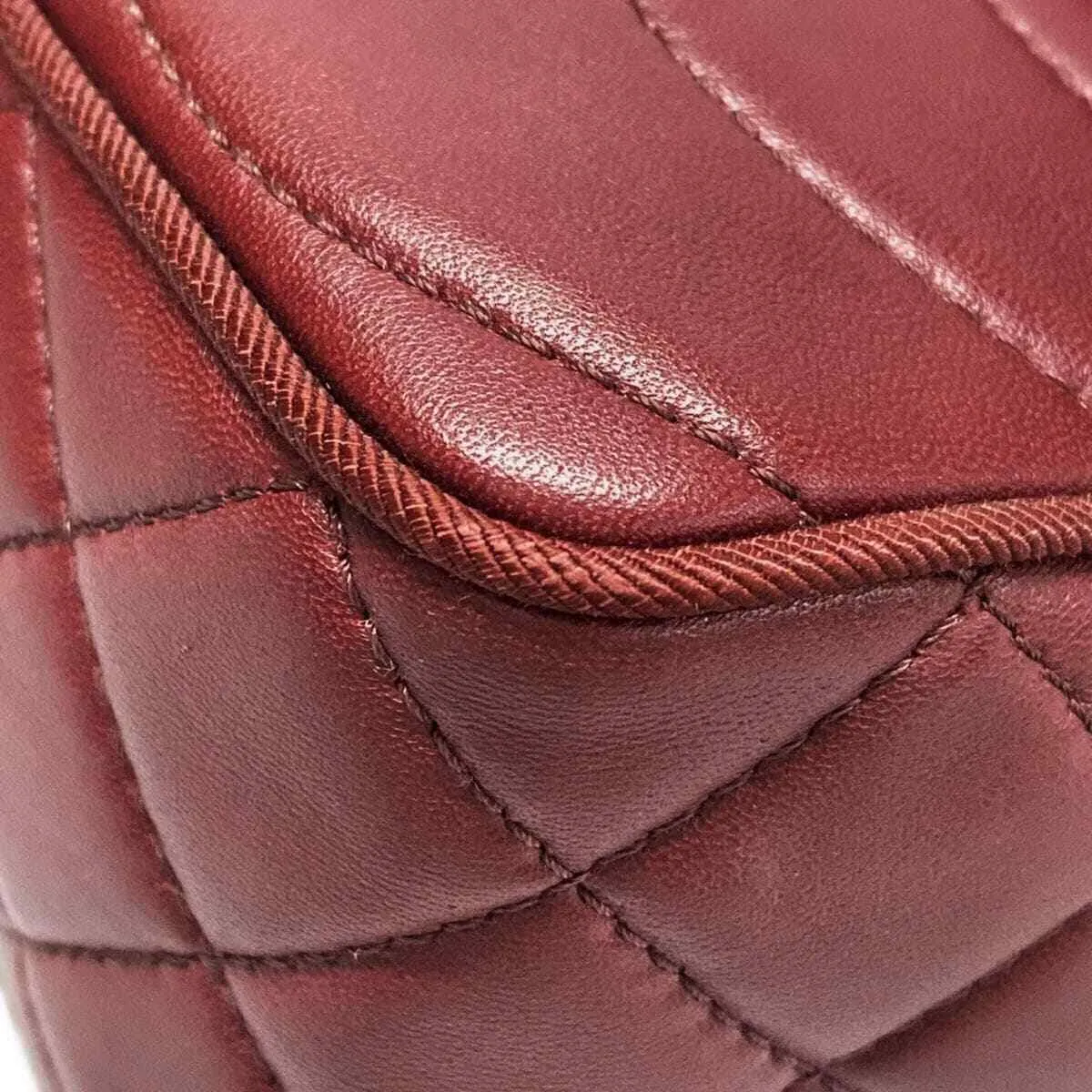 Chanel - Bordeaux Lambskin Shoulder
