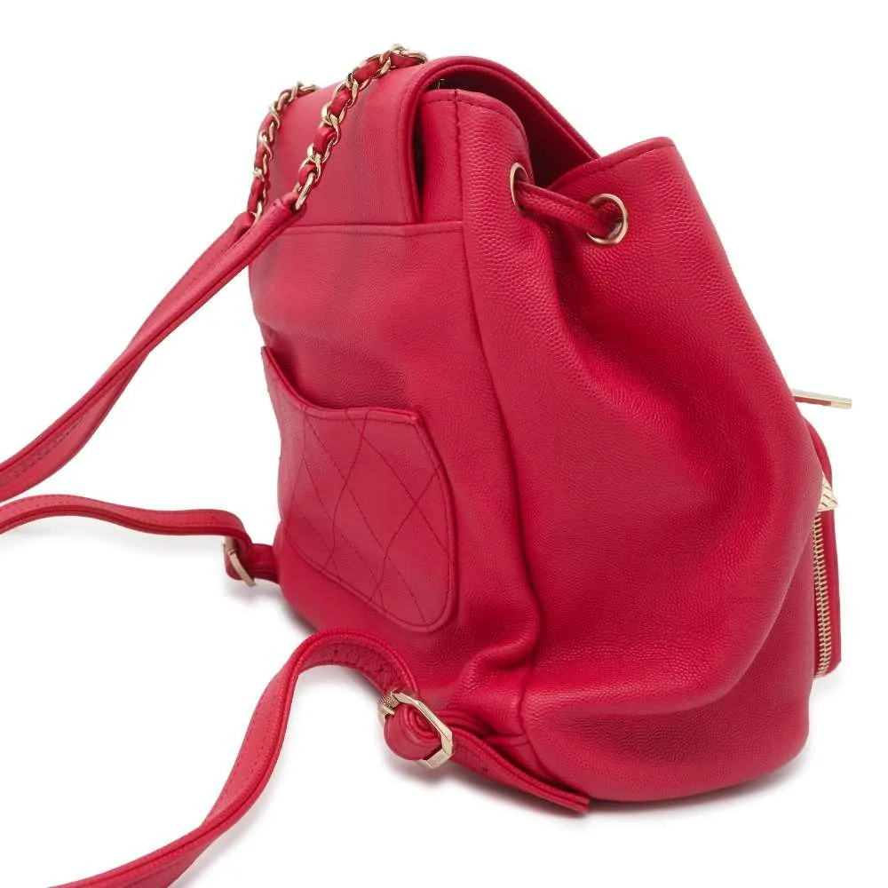 CHANEL Matelasse Business Affinity Backpack Pink A93748 Caviar Leather