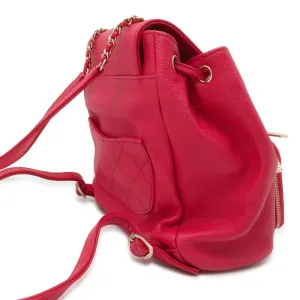 CHANEL Matelasse Business Affinity Backpack Pink A93748 Caviar Leather