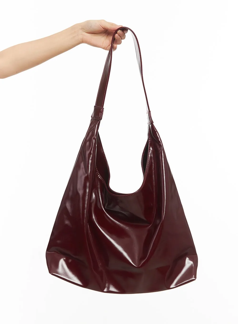 Cherry Chic Faux-Leather Shoulder Bag IA517