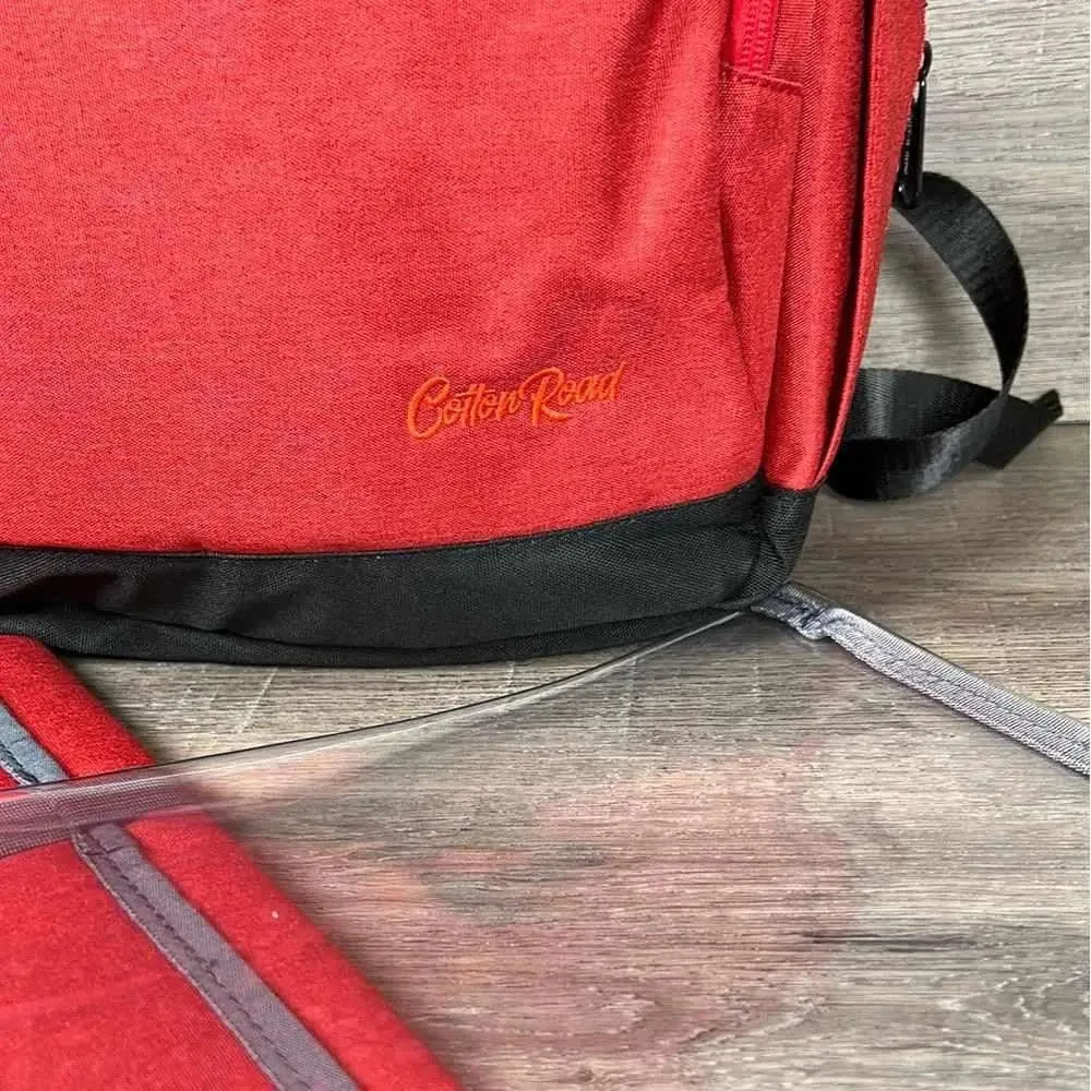 Cotton Road Nappy Bag - Backpack - Deep Red