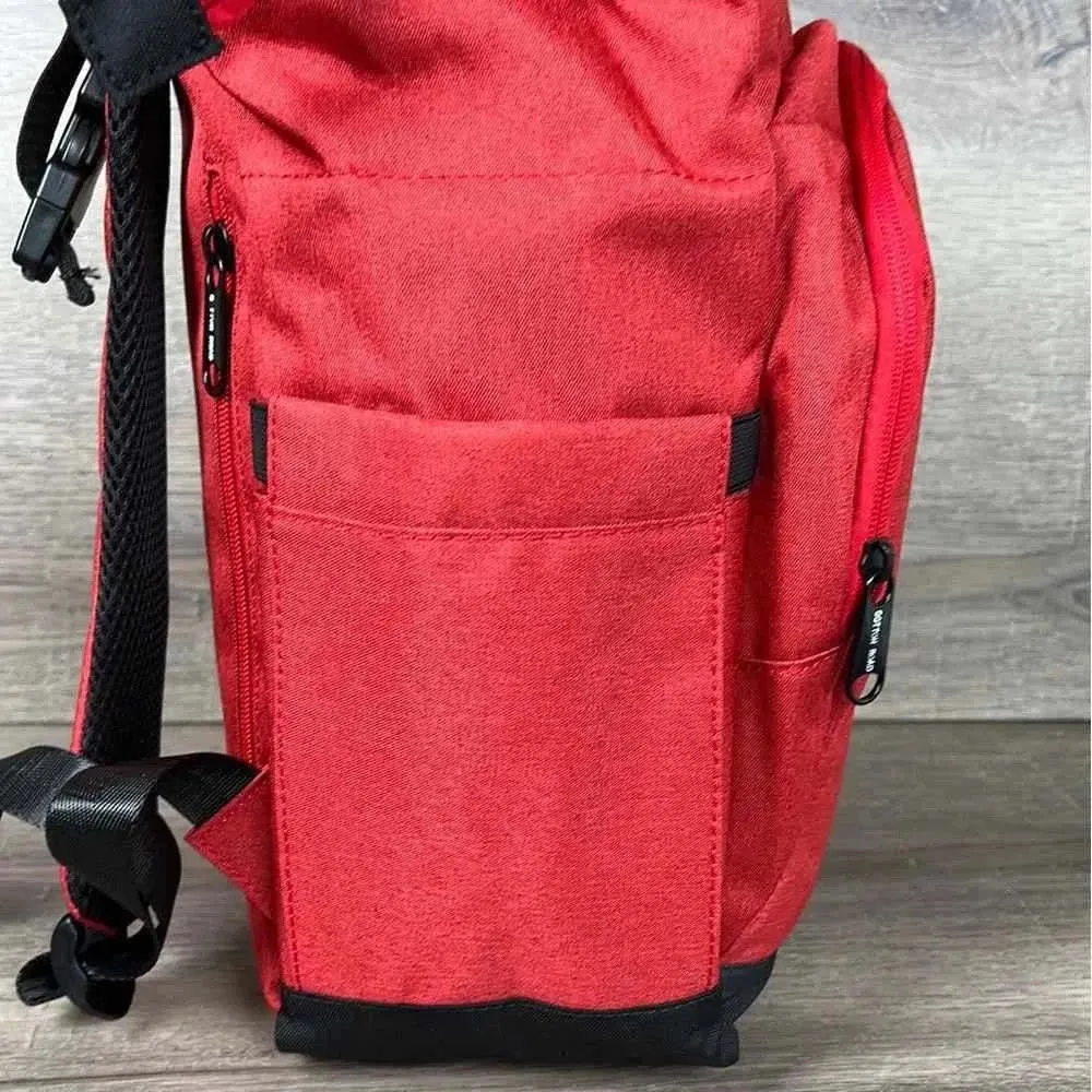 Cotton Road Nappy Bag - Backpack - Deep Red