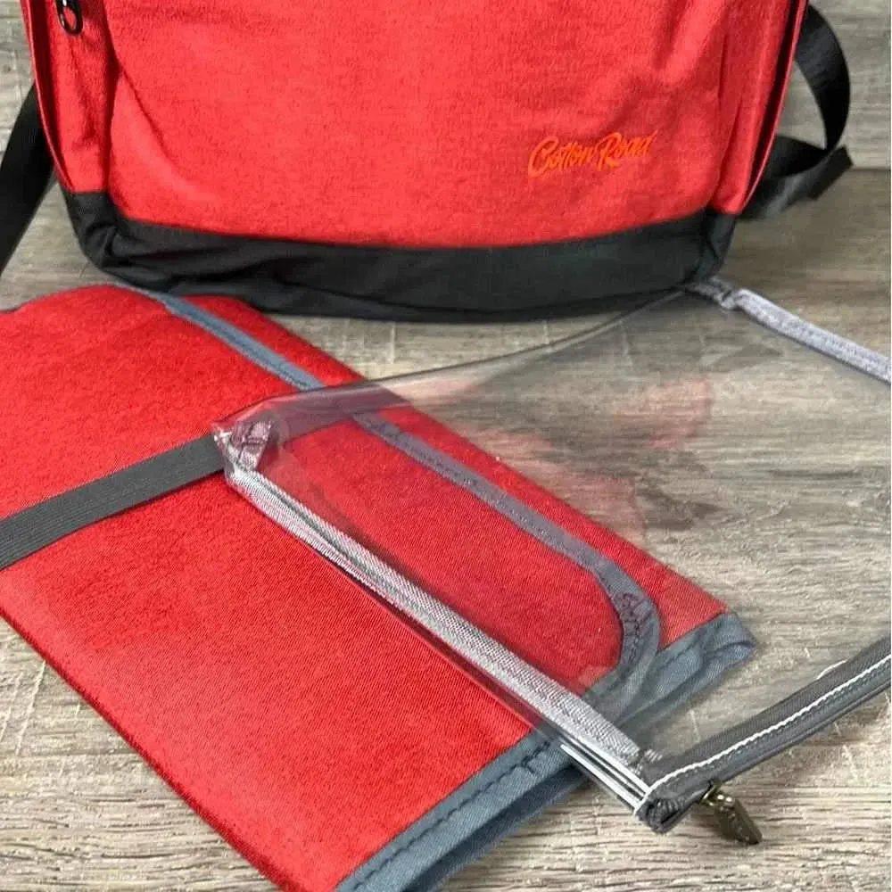 Cotton Road Nappy Bag - Backpack - Deep Red