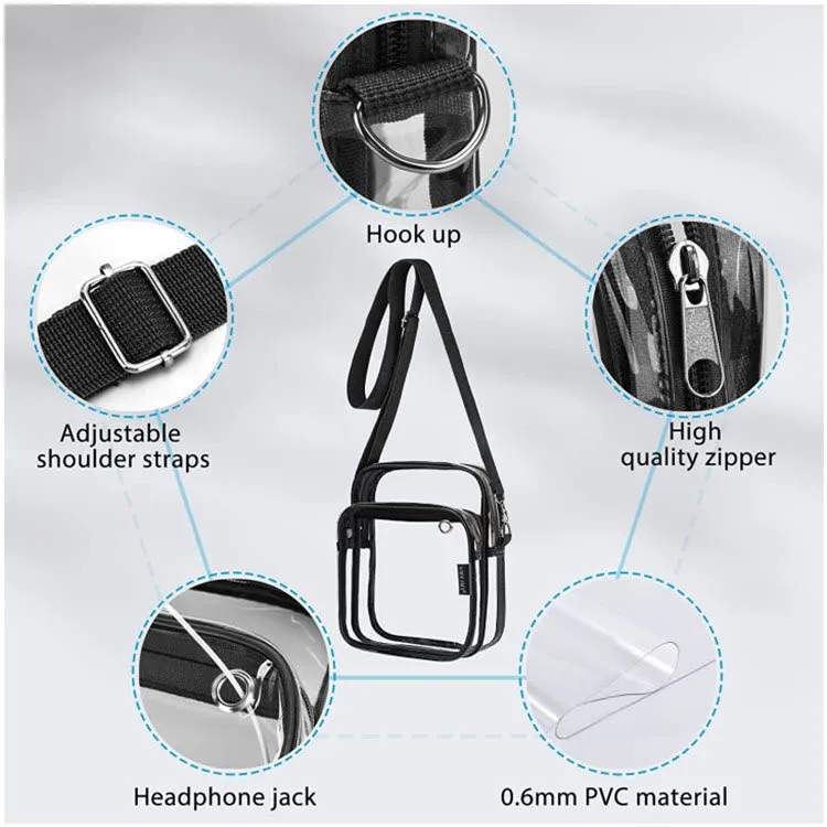 Crossbody Bag For Outdoor Fitness Lightweight Adjustable Strap Leisure Bag