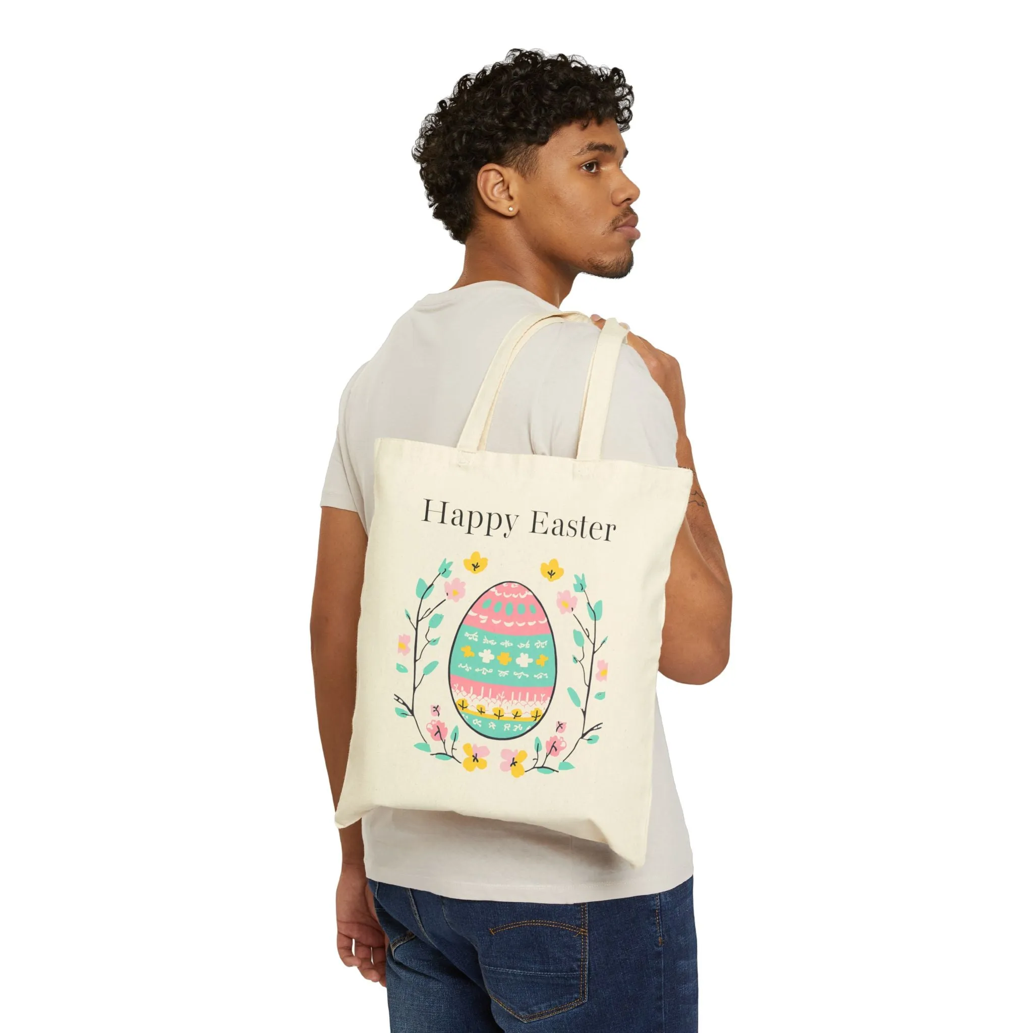 Easter Tote Bag - Happy Easter - Unapologetic Apparel