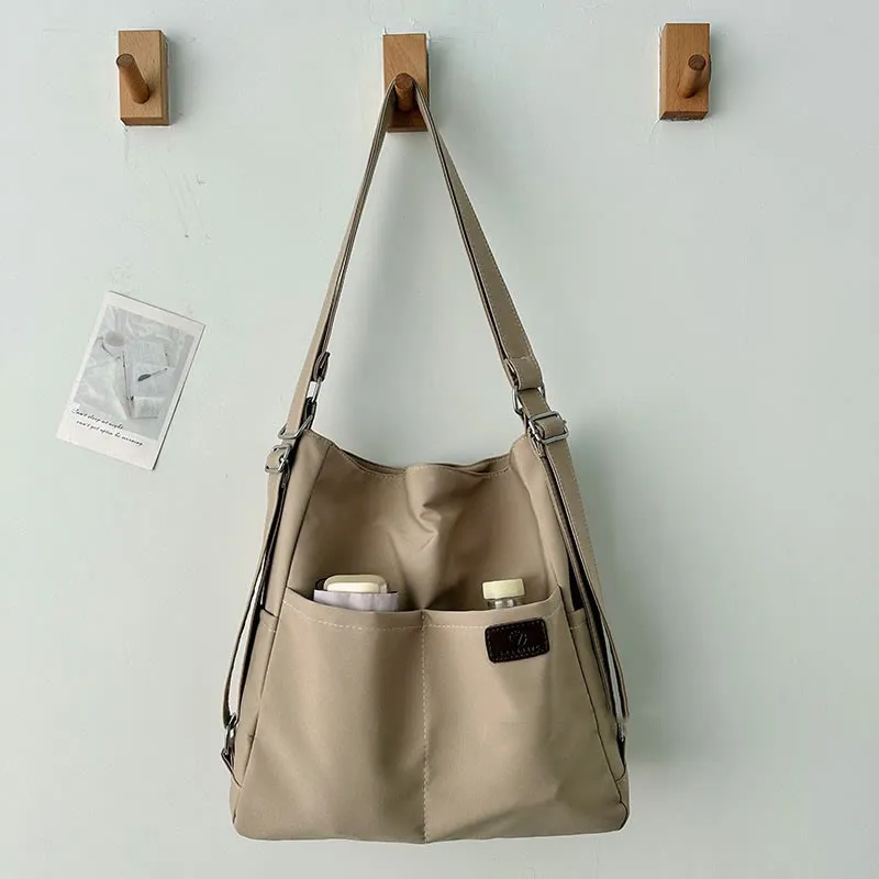 Lightweight Nylon Tote Convertible Backpack Purse Hobo Bag for Women