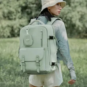 UAKISS  -  Women Carry On Backpack Travel Backpack Plane 40x30x20 Waterproof Students Schoolbags 15.6inch Laptop Business Daypack