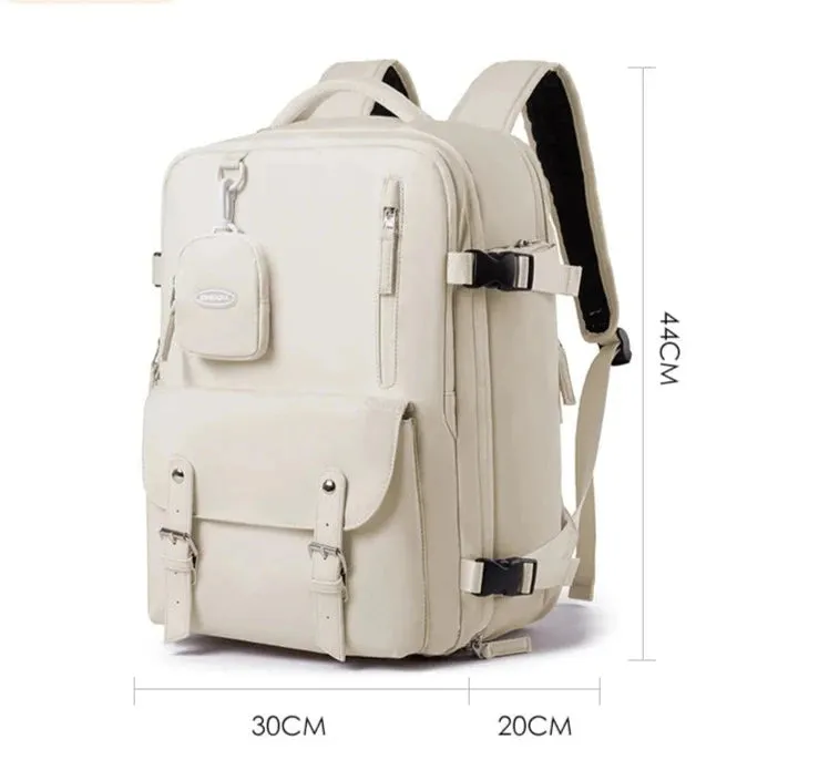 UAKISS  -  Women Carry On Backpack Travel Backpack Plane 40x30x20 Waterproof Students Schoolbags 15.6inch Laptop Business Daypack