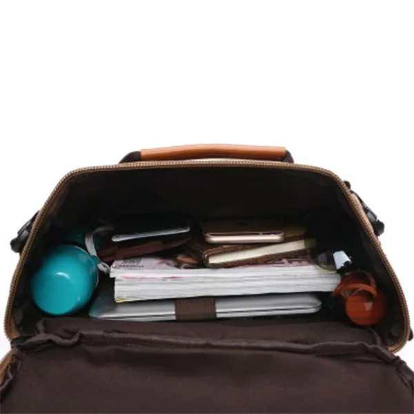 Unisex Multifunctional Retro Canvas Travel Backpack
