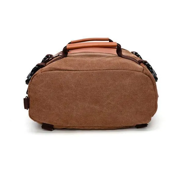 Unisex Multifunctional Retro Canvas Travel Backpack