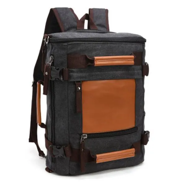 Unisex Multifunctional Retro Canvas Travel Backpack
