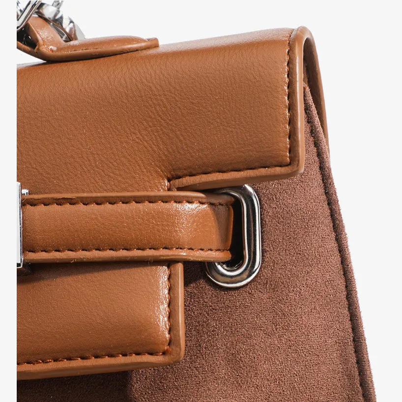 Vintage Backpack For Women Frosted Faux Leather Slim Daypack