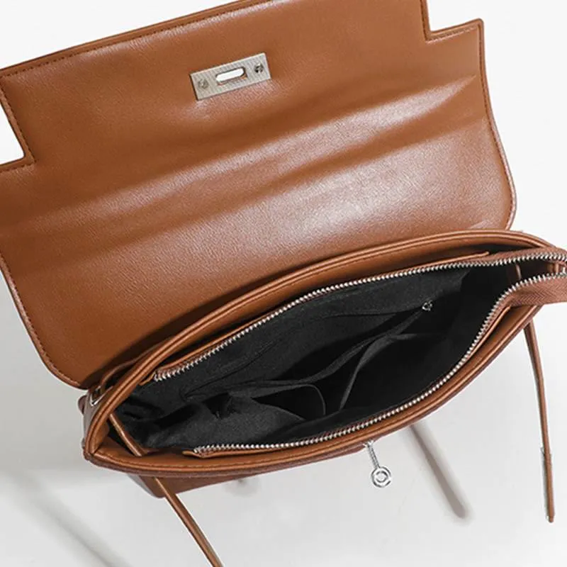 Vintage Backpack For Women Frosted Faux Leather Slim Daypack