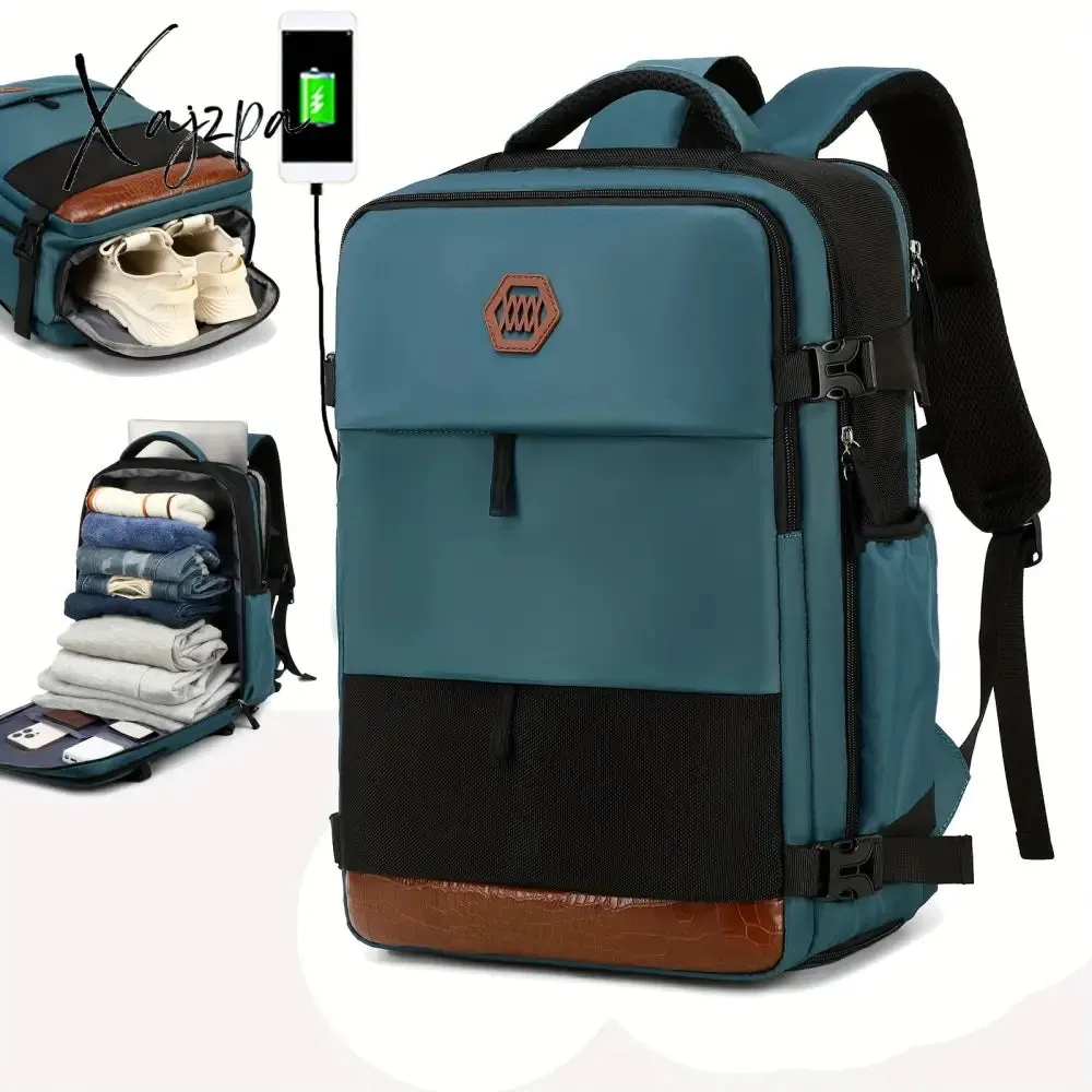 Waterproof Carry-on Backpack with Shoe Compartment for Business and Travel