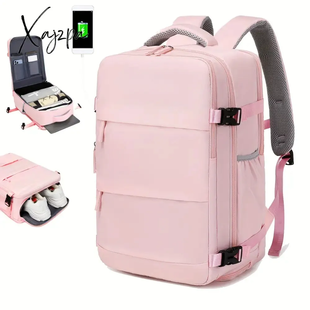 Waterproof Carry-on Backpack with Shoe Compartment for Business and Travel