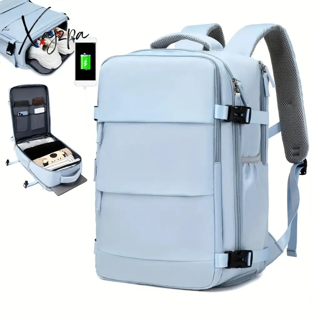 Waterproof Carry-on Backpack with Shoe Compartment for Business and Travel