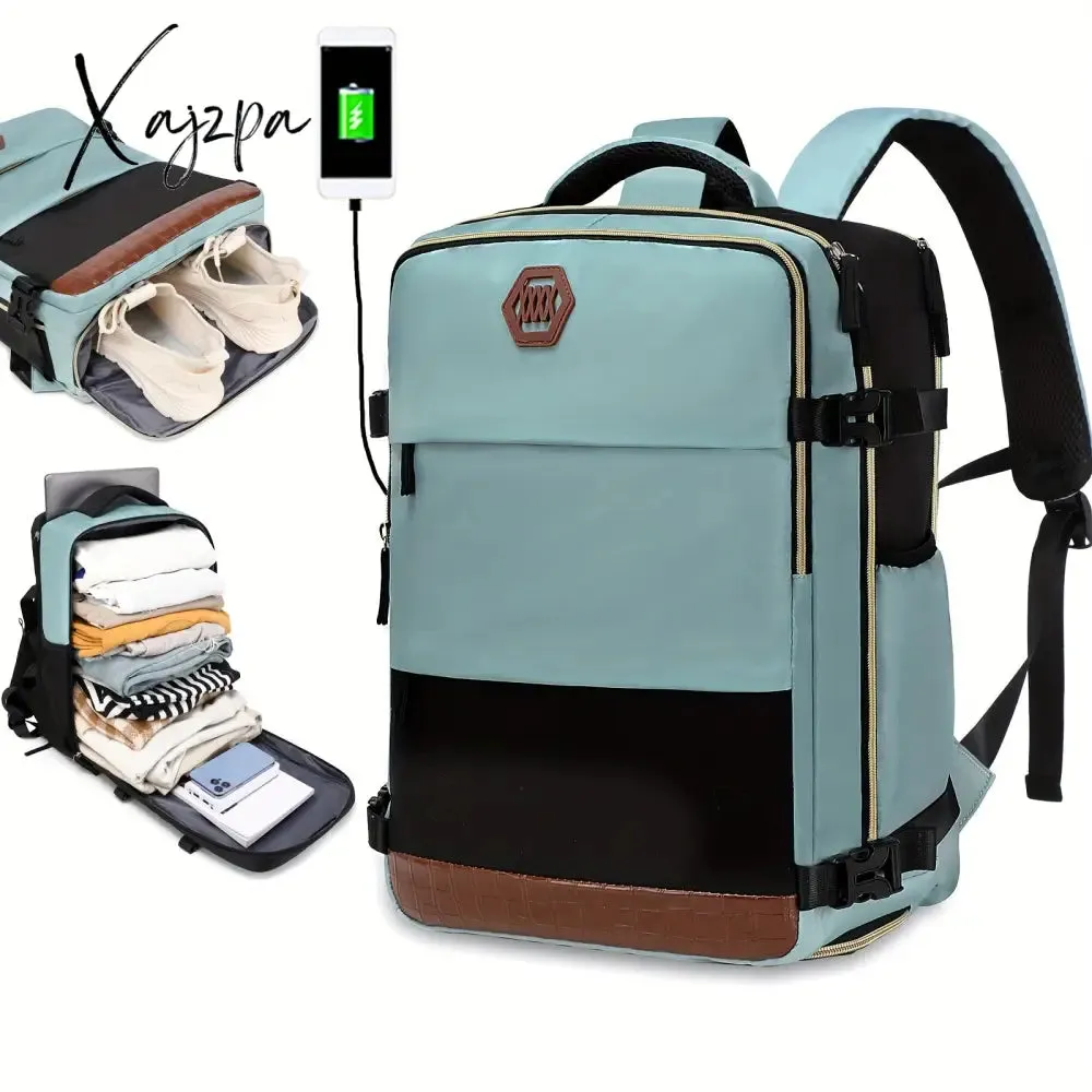 Waterproof Carry-on Backpack with Shoe Compartment for Business and Travel
