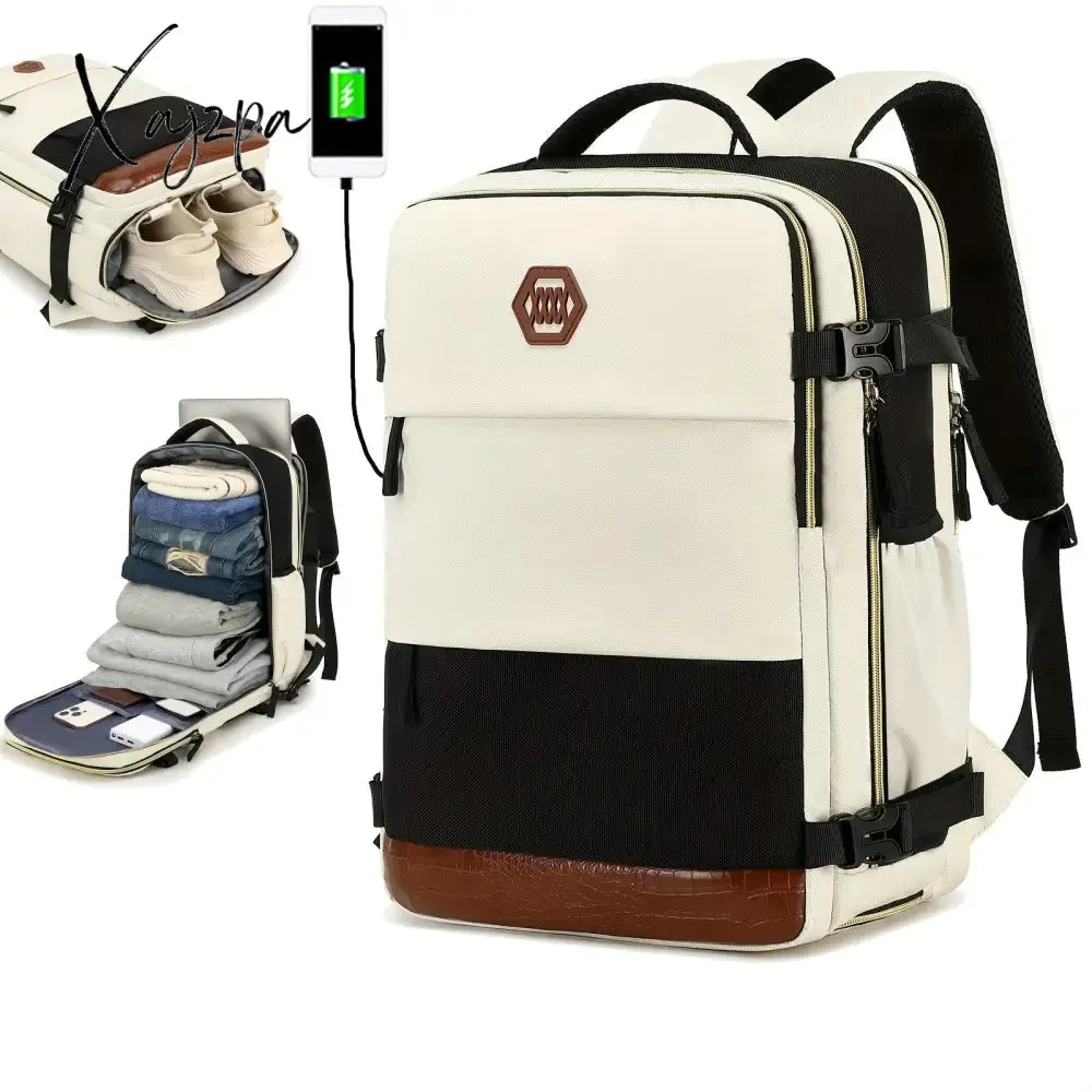 Waterproof Carry-on Backpack with Shoe Compartment for Business and Travel