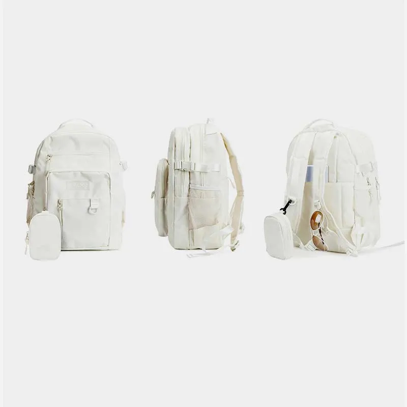 Waterproof Multi-Pocket School Backpack Bookbag With Pouch Fit 15.6" Laptop